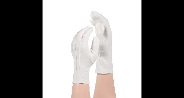 Apollo handschoenen - wit - kort model - katoen - verkleden - toneel?