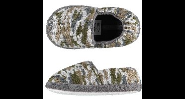 Apollo Instap slippers - army groen - maat 27-28 - camouflage print - sloffen
