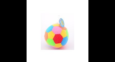 Baby speelgoed ballen - Pluche bal met rammelaar - multi kleuren - D18 cm