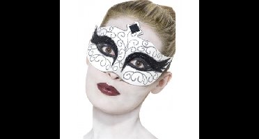Ballet masker zwart met wit