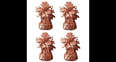 Ballon gewichtje - 4x - rose goud - 170 gram - helium ballontrosje