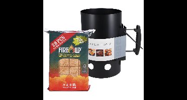 BBQ set - aanmaakblokjes 28x - houtskoolstarter - bbq starten