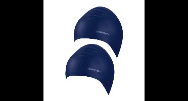 Beco badmuts voor volwassenen - 2x stuks - donkerblauw - latex - voor intensief gebruik