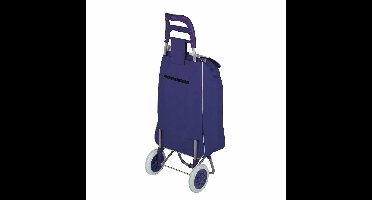 Benson Boodschappentrolley - blauw - 96 x 34 x 21 cm - 40 liter