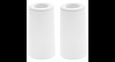 Benson Deurbuffers / deurstoppers rubbers - 2x - wit -75 x 40 mm - met schroefbevestiging