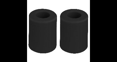 Benson Deurbuffers / deurstoppers rubbers - 2x - zwart -50 x 35 mm - met schroefbevestiging