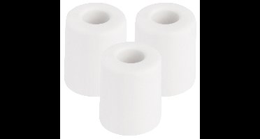 Benson Deurbuffers / deurstoppers rubbers - 3x - wit -35 x 30 mm - met schroefbevestiging