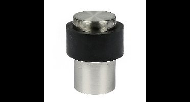 Benson Deurstopper - zilverkleurig - met schroef montage - H4 x D3 cm - deurbuffer