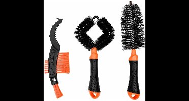 Benson Fiets Borstelset - 3-delig - fietsreiniging - ideaal voor spaken, frame en ketting