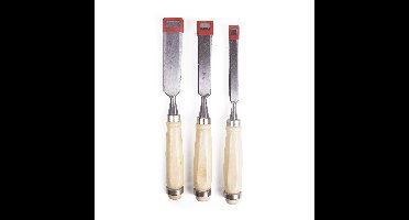 Benson Houtbeitel set - 3-delig - stevige houten greep