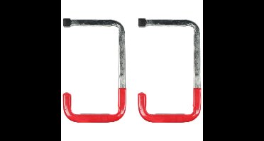 Benson ophanghaak - 2x stuks - gereedschapshaak - metaal - schuur / werkplaats