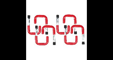 Benson ophanghaak - 8x stuks - gereedschapshaak - metaal - schuur / werkplaats