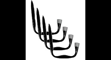 Benson ophanghaak Jumbo - 4x - 24 x 17 cm - staal - corrosiebestendige afwerking - werkplaats