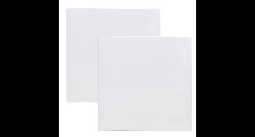 Benson Schildersdoek - 2x - 50 x 50 cm - blanco canvas - katoen - 280 grams