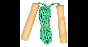 Benson Springtouw - groen - houten handvatten - 236 cm - buitenspeelgoed