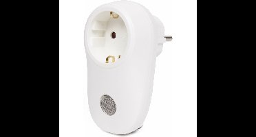 Benson Stekker met lichtsensor - wit - Stekkerlamp - Stopcontact