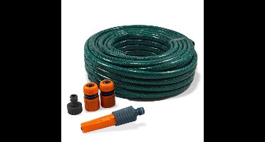 Benson Tuinslang - 15 meter - groen - tot 8 bar - incl. koppelstukken - waterslang