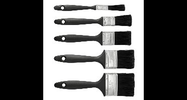 Benson Verfkwasten set 10delig - platte kwasten - 5 formaten - kwasten