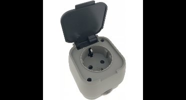 Benson Wandstopcontact voor buiten - IP54 - waterdicht - randaarde