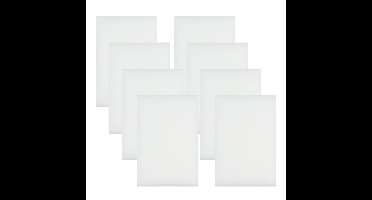 Benson Wonderspons - 8x stuks - wit - 12 cm - melamine - schoonmaken met water