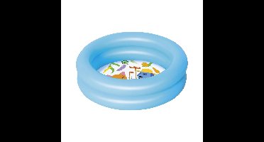 Bestway babybadje - blauw - opblaasbaar zwembadje - 61 x 15 cm - 2 rings