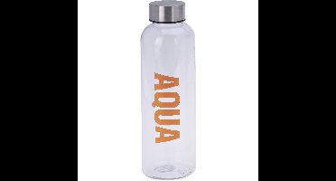 Bidon drinkfles/waterfles oranje 500 ml met schroefdop