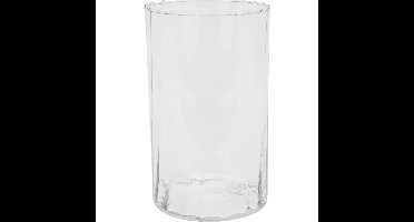 Bloemen vaas transparant - glas - H22 cm