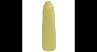 Bloemenvaas - geel terracotta - D9 x D31 cm - smalle opening