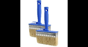Blokkwast van 14 x 4 cm - 5x - schilderen - verfspullen - dikke kwasten - kunststof