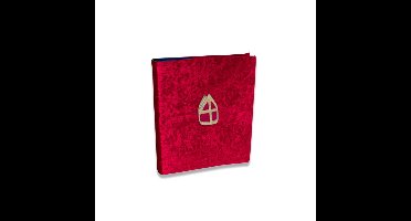 Boekomslag - voor het grote boek van Sinterklaas - rood - 32 x 55 cm