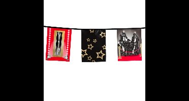 Boland Hollywood vlaggenlijn - 6 meter - kunststof - VIP - themafeest - vlaggetjes