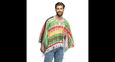 Boland Party - verkleedkleding - Mexicaanse poncho - volwassenen - Carnaval - exclusief sombrero