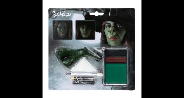 Boland schmink setje - Heksen - met heksenneus - halloween - carnaval