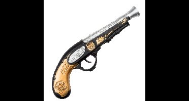 Boland Verkleed pistool - 28 cm - piraten accessoires - ouderwets wapen