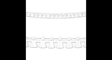 Boland Vlaggenlijn Halloween - 4 meter - wit - papier - spoken - horror - themafeest