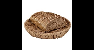 Broodmand - 3x - gevlochten riet - naturel - 35 x 35 x 6 cm