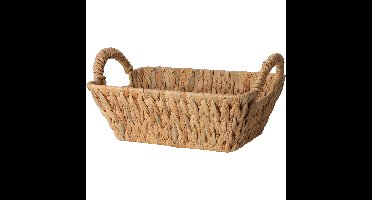 Broodmand - gevlochten riet - naturel - 30 x 20 x 11 cm