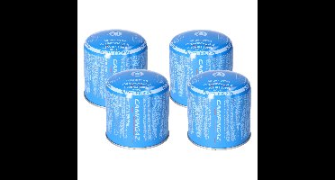 Butaangaspatroon navulling - 4x - 190 gram - voor camping kookpit/kookstel