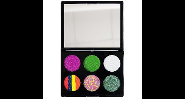 Carnaval Gezicht / Face paint verf set - Neon Princess thema - schmink / make-up - waterbasis