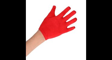 Carnaval verkleed handschoenen voor kinderen - satijn rood - polyester