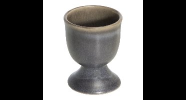 Cosy & Trendy Eierdopje - aardewerk - grijs/bruin - 5 cm - Houders voor gekookte eieren