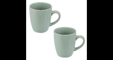 Cosy & Trendy koffiemok / drinkbeker Amalia - 18x - groen - 360 ml