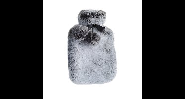 Cosy & Trendy kruik - grijs - 2L - pluche - warmwaterkruik - winter