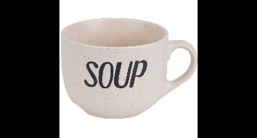 Cosy & Trendy Soepkom - creme wit - 11 cm - 510 ml - Soepbeker - kommetje