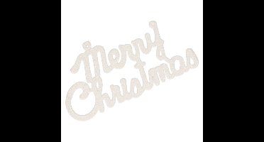 Cosy@Home Kersthangers - Merry Christmas - 6x - wit - kunststof