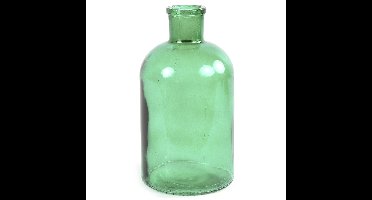 Countryfield Vaas - mintgroen - glas - apotheker fles vorm - D14 x H27 cm