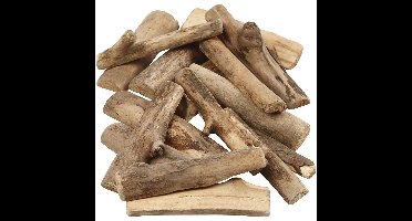 Creotime Decoratie hout mix - 610 gram - 6-14 cm - knutselhout