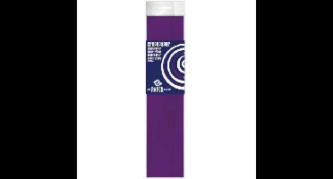 Crepe papier platte vellen - 1x - paars - 250 x 50 cm - Knutselen met papier - Knutselspullen
