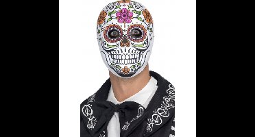 Day of the dead Senor Bones - Halloween verkleed masker - heren - met elastiek