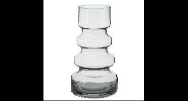 Deco by Boltze Vaas - glas - transparant - 13 x 25 cm - bloemenvaas